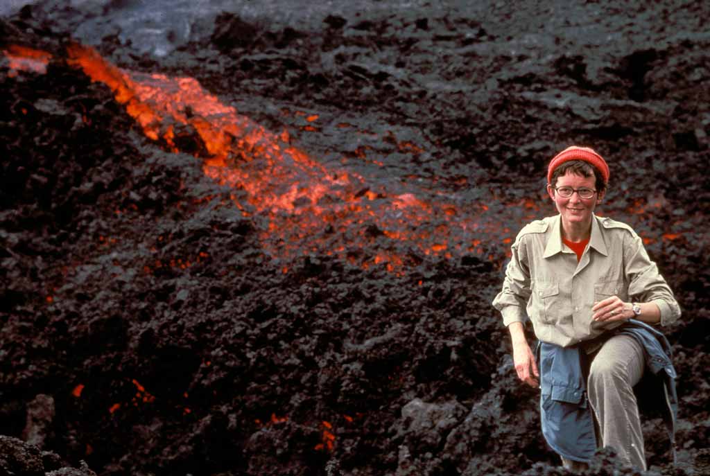 Katia Krafft, volcanologue alsacienne.